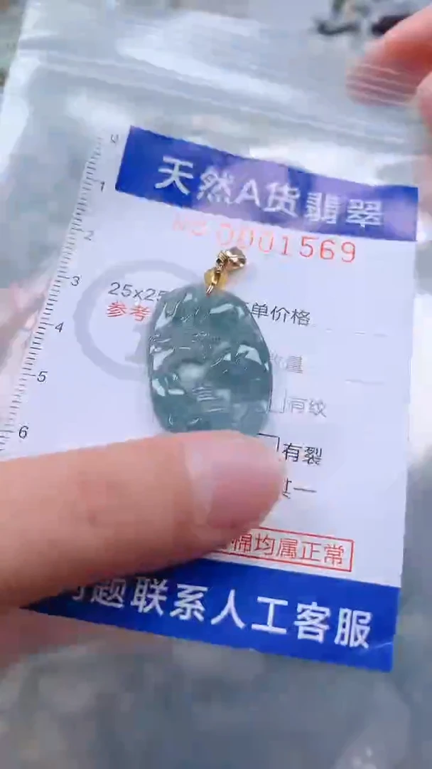 翡翠未镶嵌吊坠(不含链)1