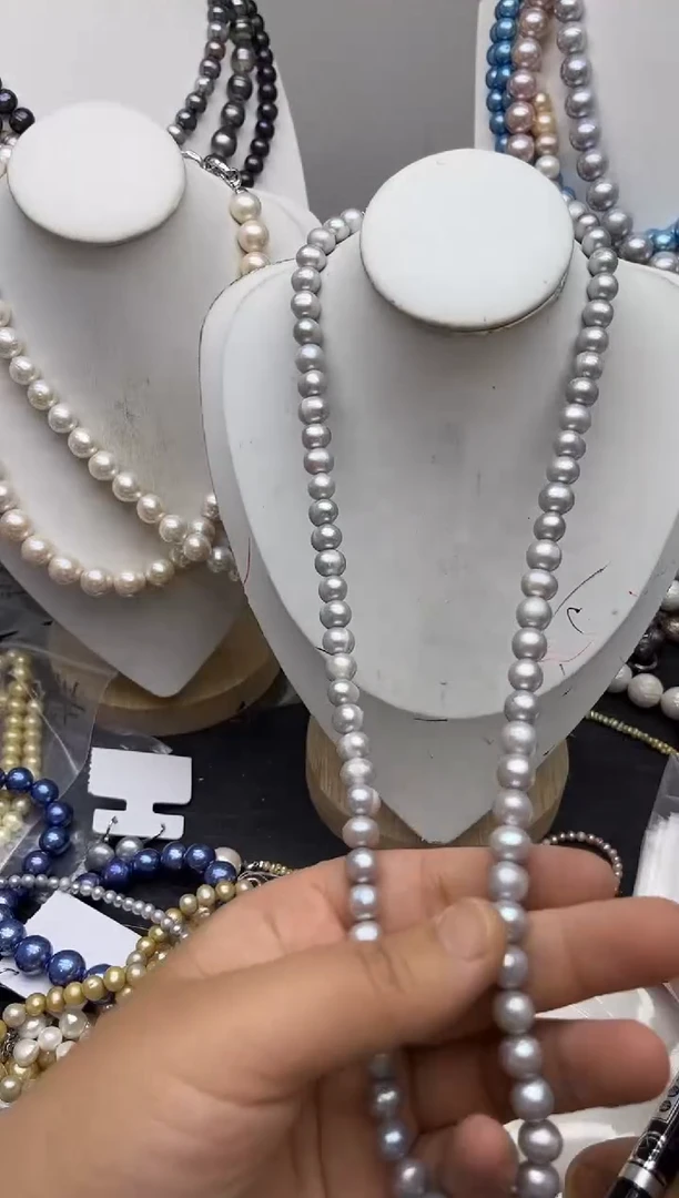 淡水珍珠钛钢颈饰1