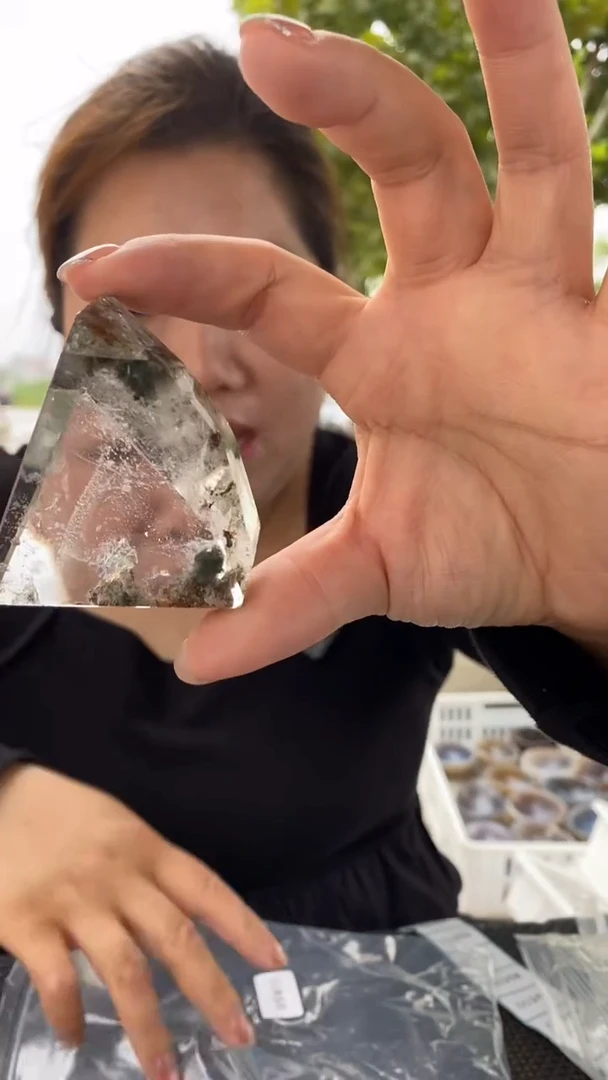 未镶嵌珠宝半成品水晶幽灵随形D254