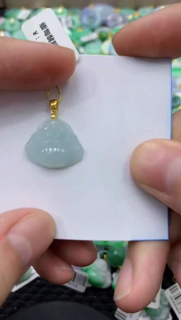 颈饰未镶嵌翡翠天然缅甸翡翠A货