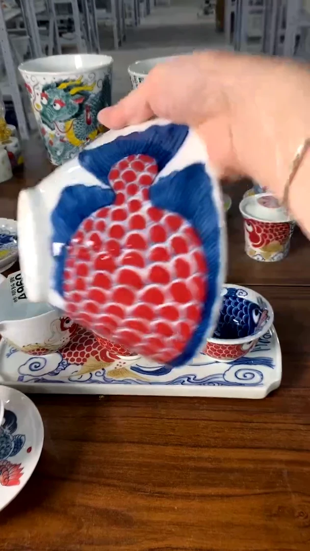 【闪购商品】红鱼斗笠昨明陶瓷