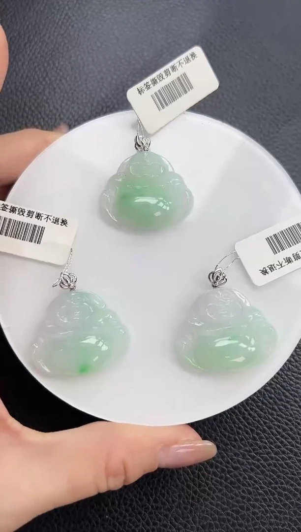 【闪购商品】翡翠颈饰18K金镶嵌YM269-4佛公多样性发一