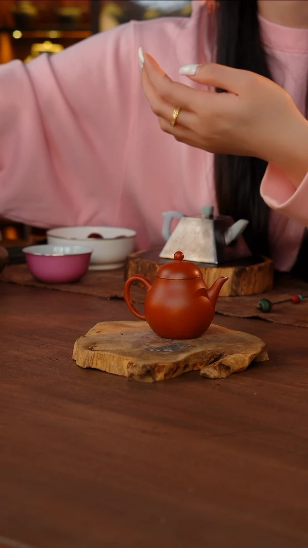 慢*包铜高梨紫砂壶