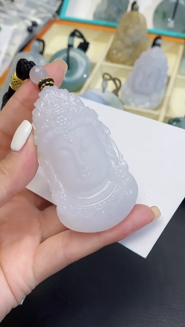 颈饰未镶嵌翡翠花*缅甸天然翡翠