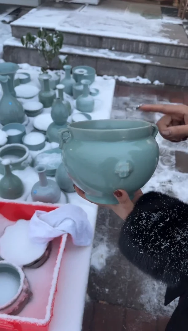 瓷片原产地原矿釉汝瓷