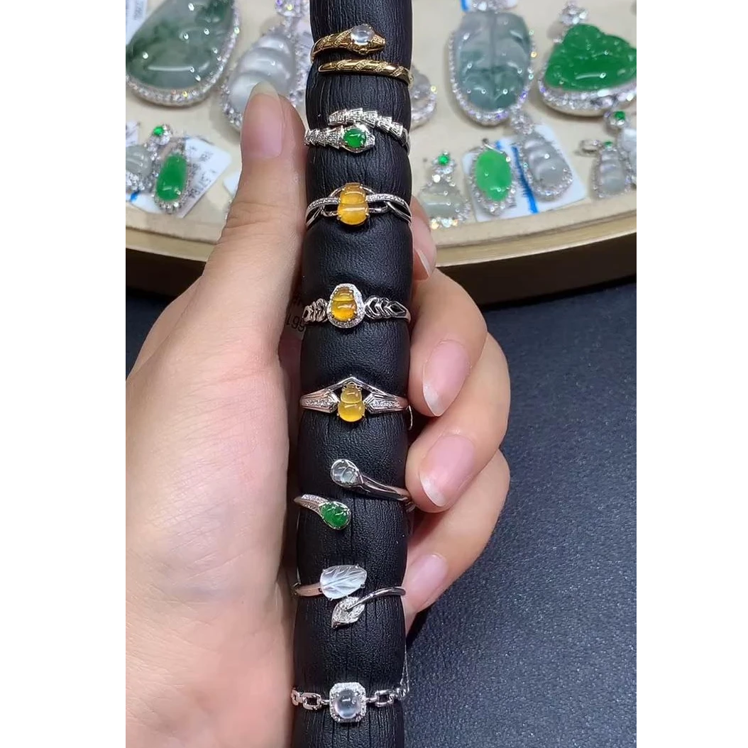 【彩虹盘】翡翠-18K金镶嵌-多样性发一件-JY004|CXQ21