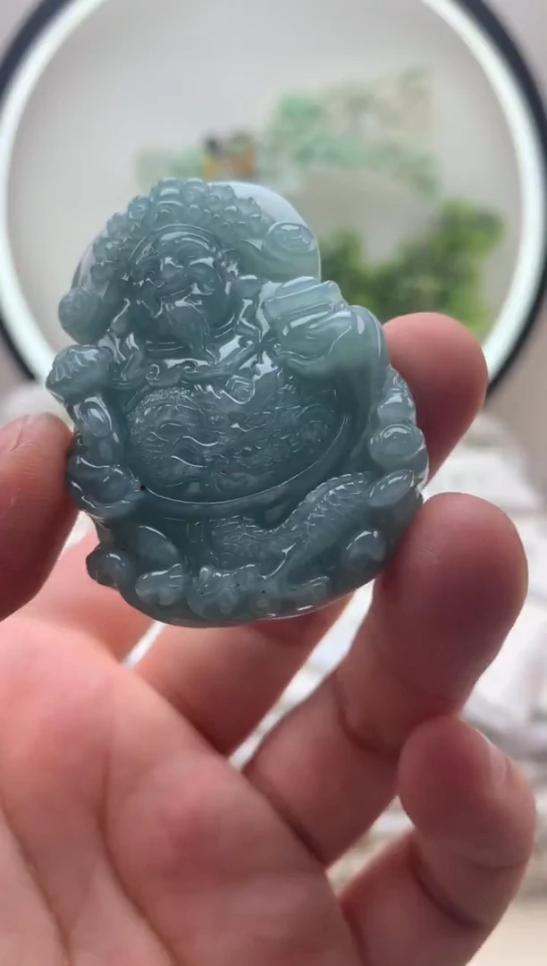 颈饰未镶嵌翡翠财神