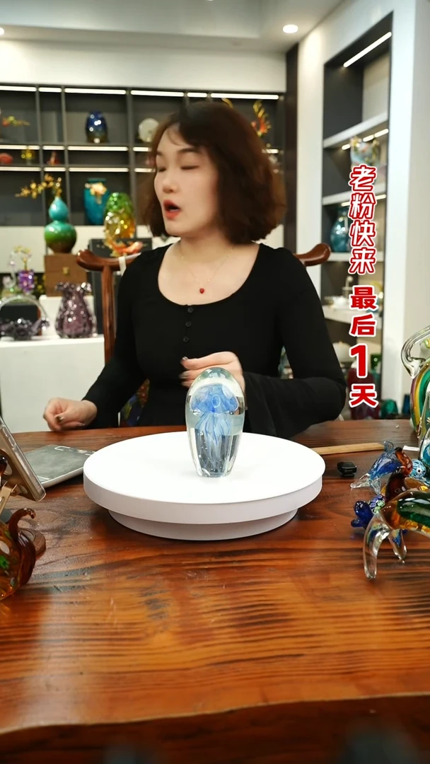 琉璃手工艺品外贸尾货花瓶056