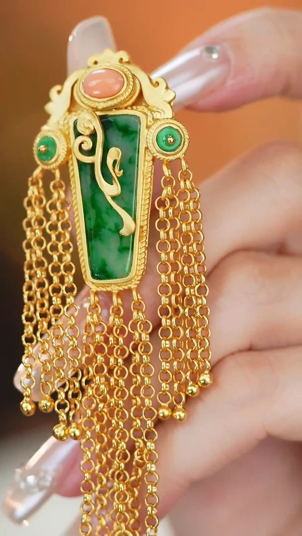 翡翠挂件银S925镶嵌新款