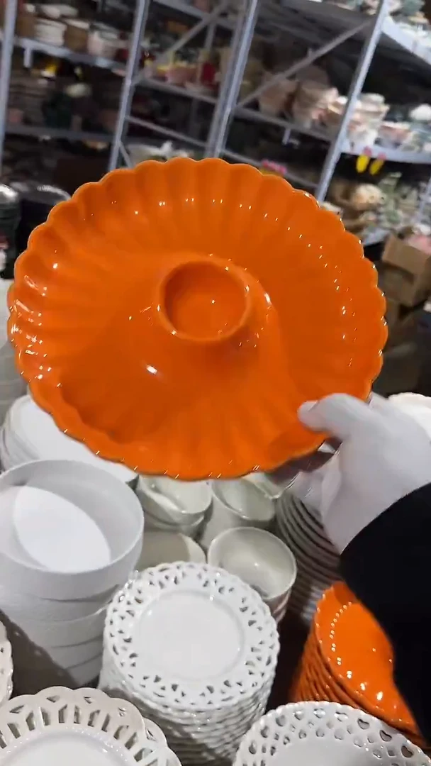 陶瓷饺子盘微瑕 凑满20元包邮