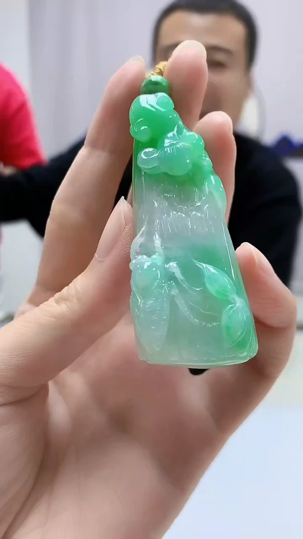 定制翡翠未镶嵌4898zm-毛货挂件竹节250