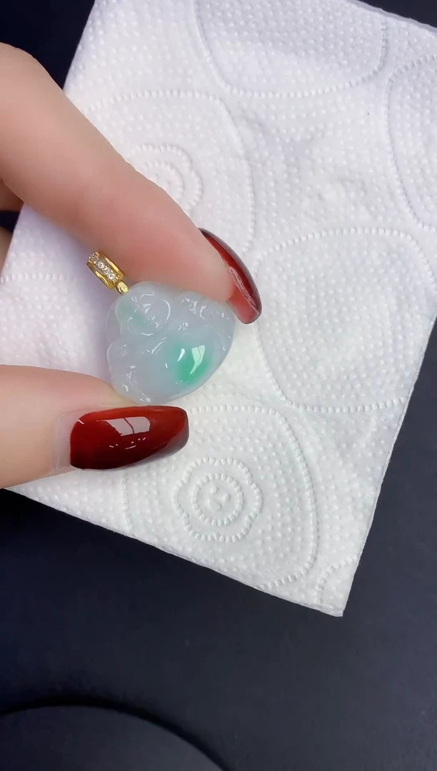 颈饰未镶嵌翡翠缅甸天然翡翠A货