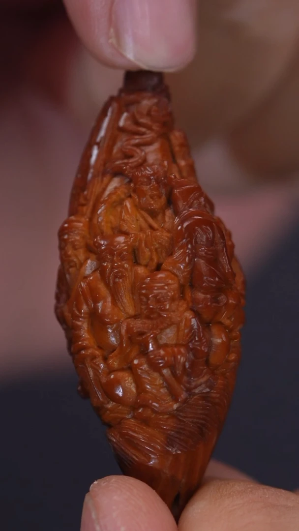 橄榄核手串/手链回血沈元根苏作纯刀八仙过海单件