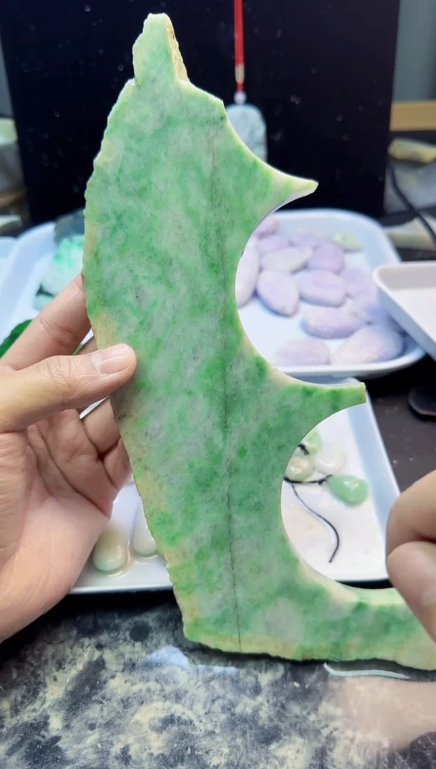 颈饰未镶嵌翡翠2****安067天然A货翡翠
