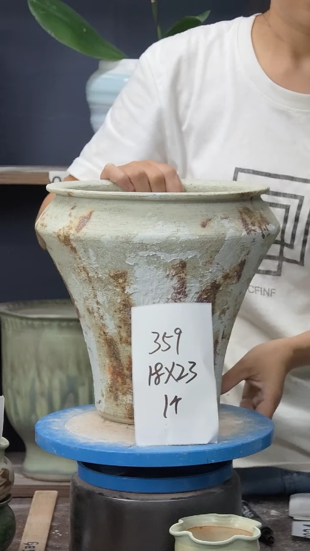 景德镇花盆默认微瑕359