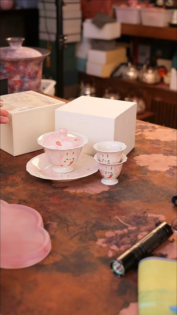 【闪购商品】陶瓷茶具（无礼盒无茶盘）@@A5