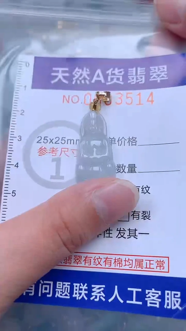 翡翠未镶嵌吊坠(不含链)1
