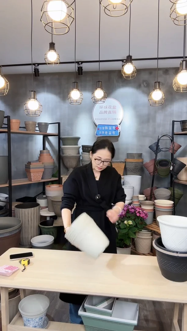 【闪购商品】直播间样品8寸秋石圆盆无孔6只