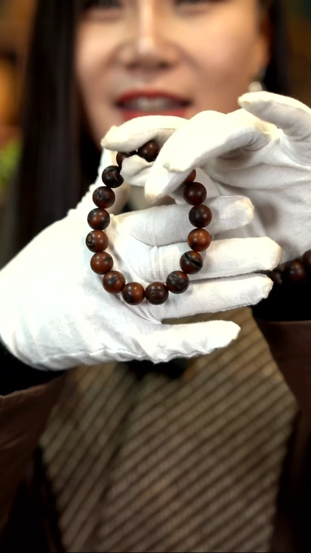 木雷击枣木雷晶手串（1.2）