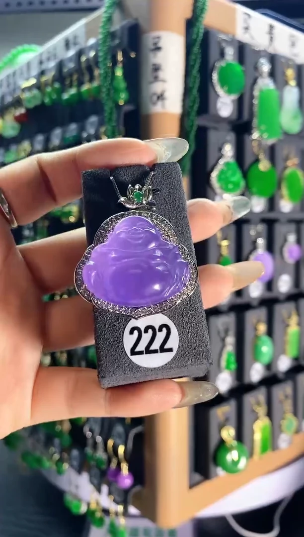 【闪购商品】翡翠耳饰银S925镶嵌222...