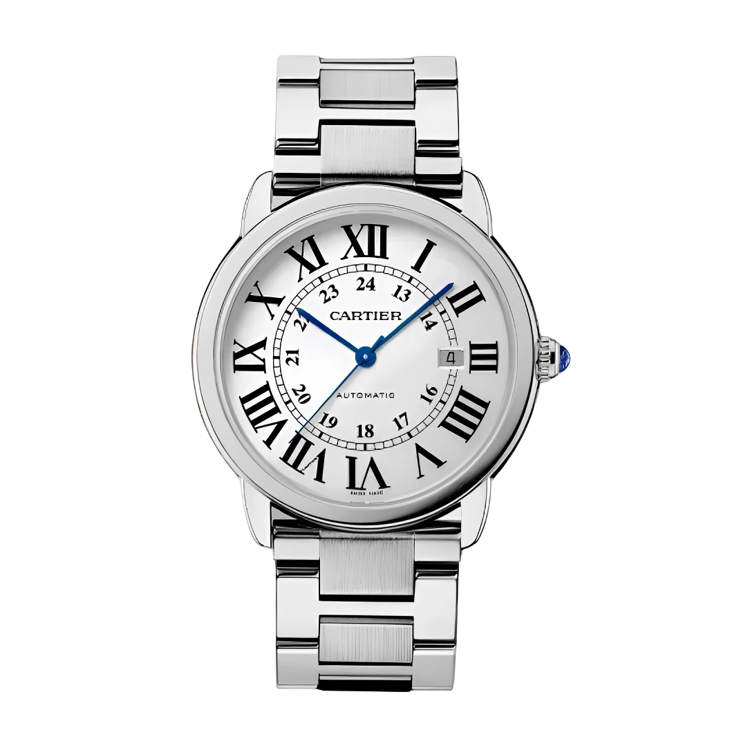 99新 Cartier/卡地亚 伦敦/42mm/白盘钢带/W6701011/机械男款腕表