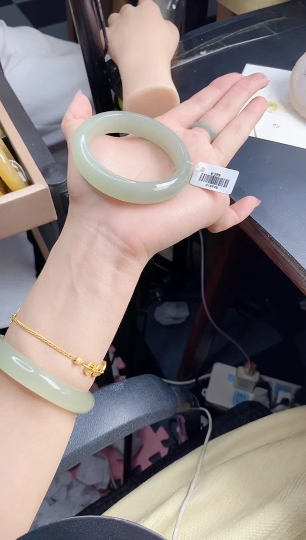 石英质玉手镯未镶嵌j38-DB多样性发货52+