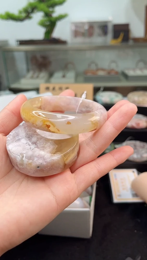 未镶嵌手镯石英质玉58圈口（赠品镯心）102614