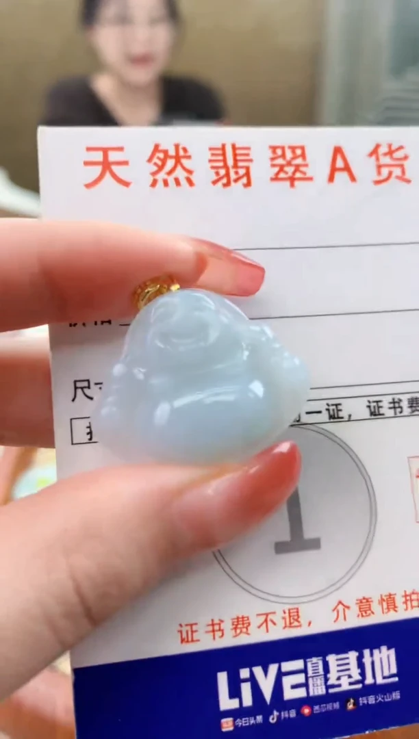 颈饰未镶嵌翡翠天然A货翡翠挂件