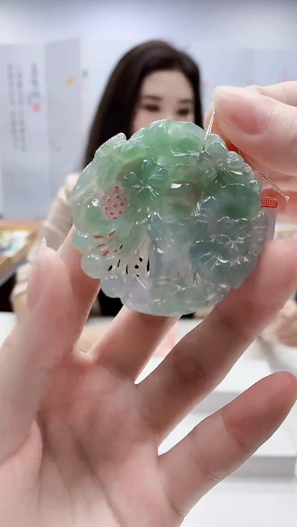 未镶嵌定制翡翠4829ry-毛货挂件175