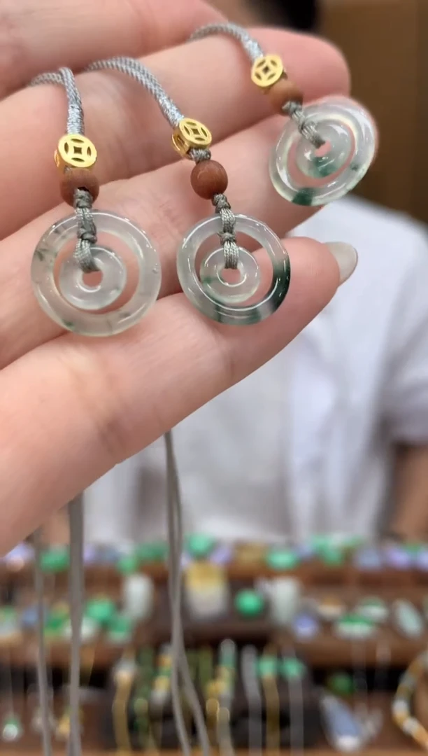 吊坠(不含链)未镶嵌翡翠母子扣  多样性发货1件