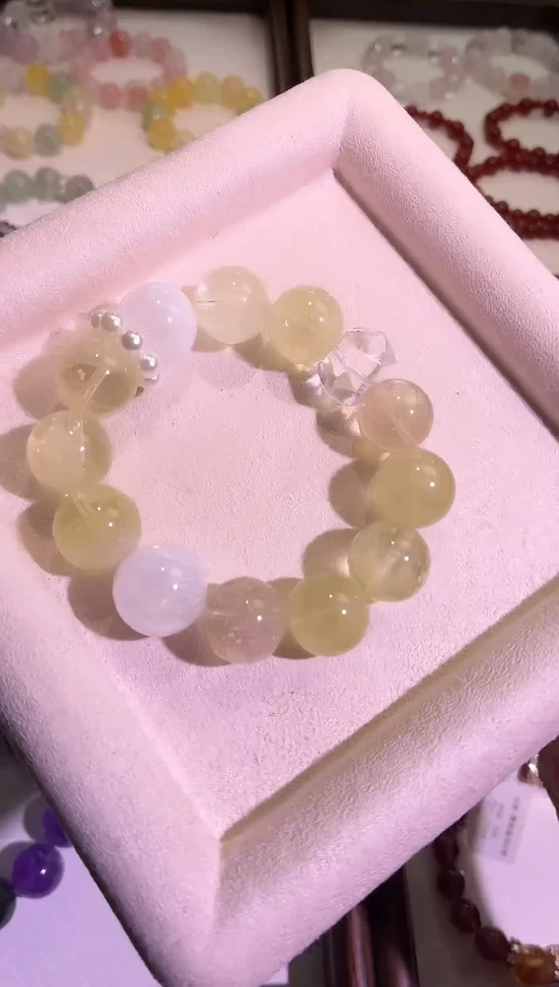 未镶嵌手串水晶黄水晶设计款