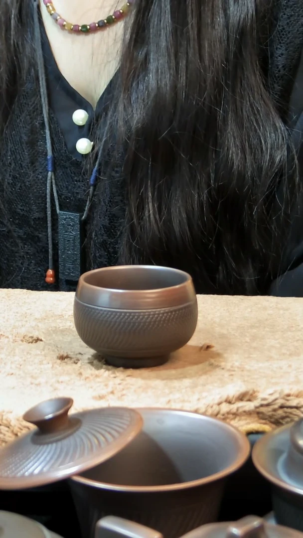 紫陶跳刀主人杯100ml 一个