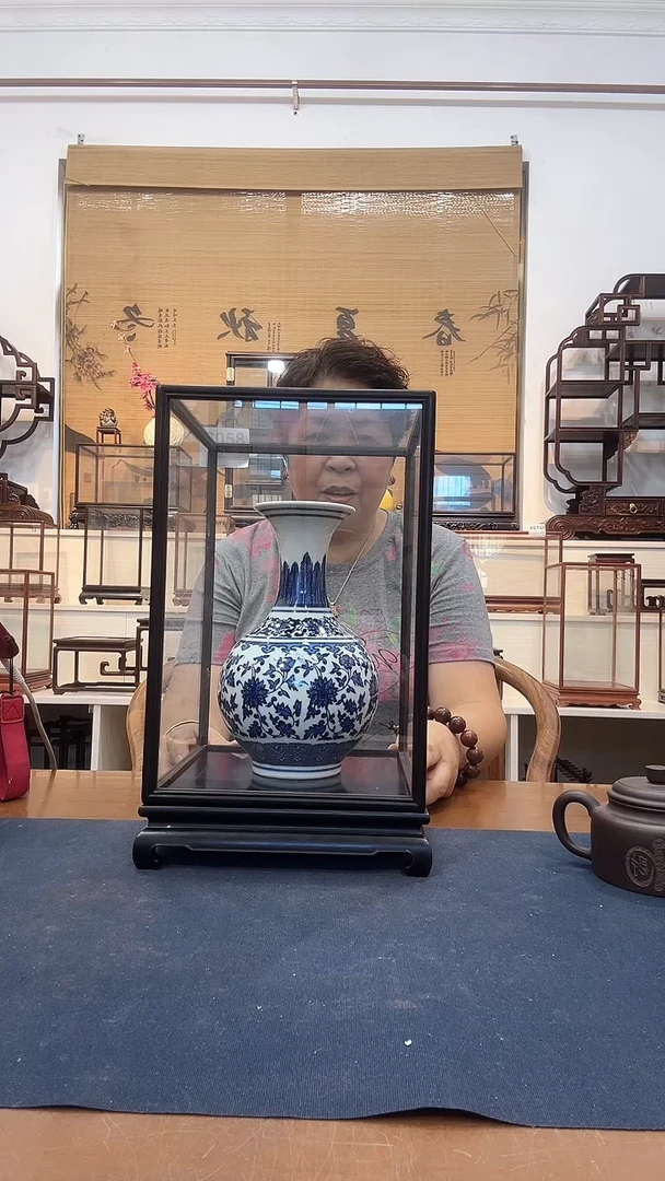 东非黑黄檀（紫光檀）20*20*30玻璃罩058