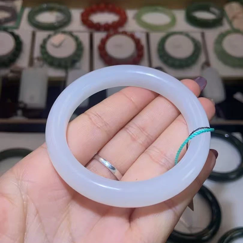 和田玉白玉手镯