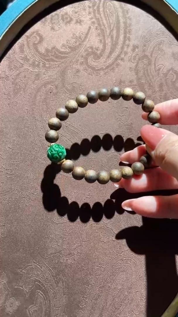 未镶嵌手串翡翠红翡绿翠