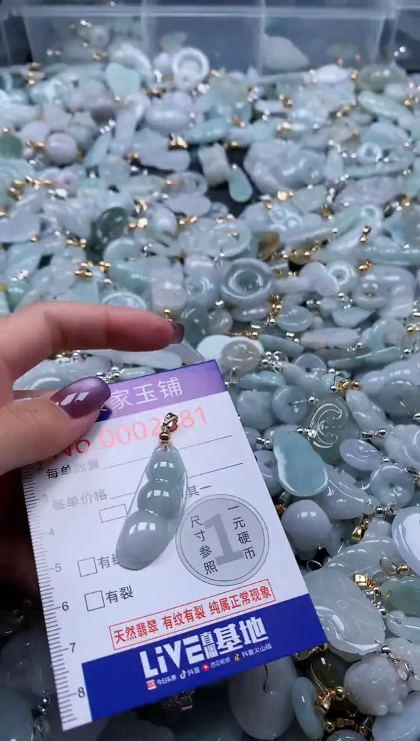 翡翠未镶嵌吊坠(不含链)2381