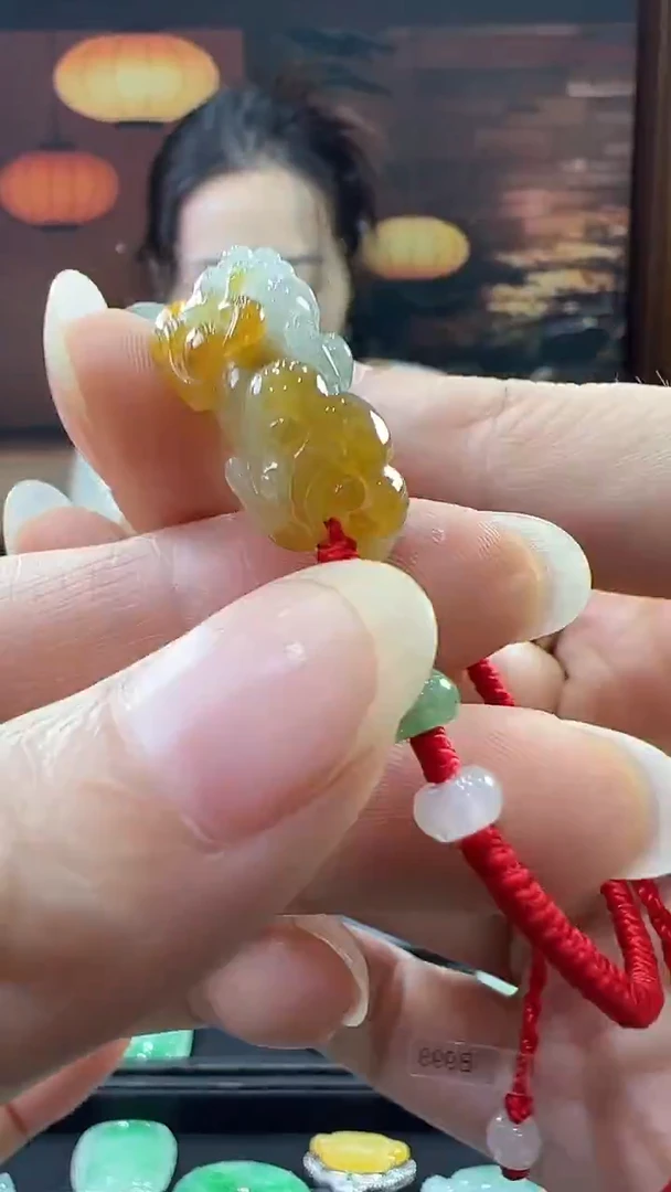 未镶嵌挂件翡翠貔貅手绳