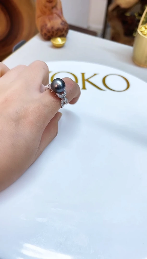 银S925镶嵌颈饰海水珍珠11mm