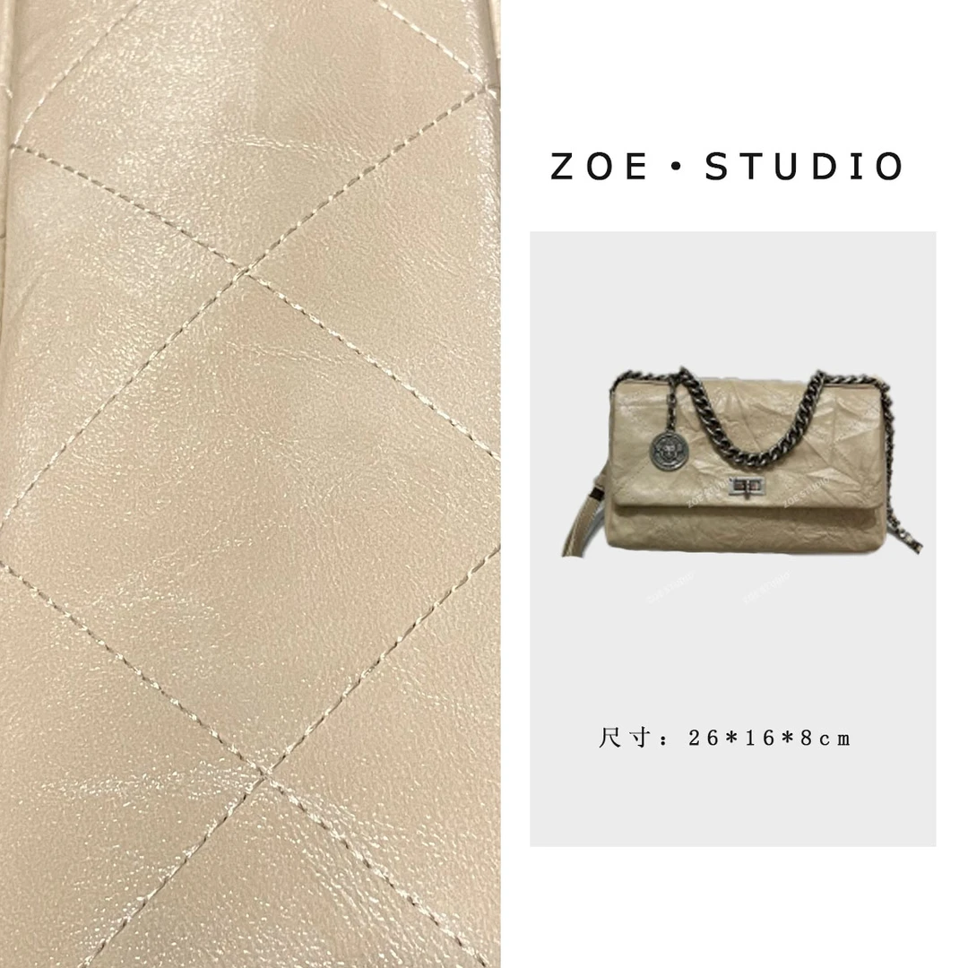 【ZOE】ZT-D7088-奶油杏轻奢女士时尚气质小众单肩腋下斜跨包包