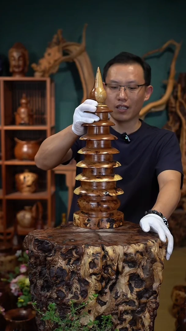 枣木雷击枣木文昌塔