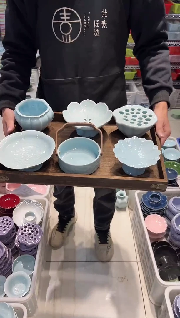 瓷片瓷微瑕商品 介意勿拍 带盘