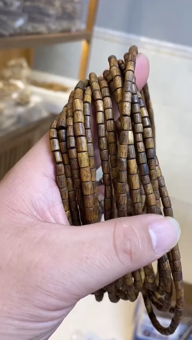 手串沉香海南红金猊随型长串多样性发其一