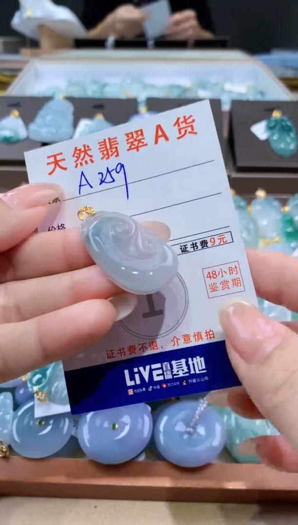 颈饰未镶嵌翡翠天然缅甸翡翠A货挂件