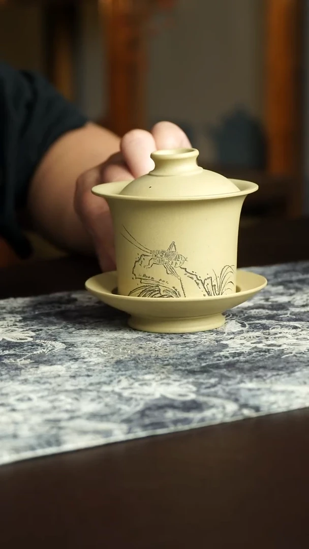 茶杯紫砂55号宜兴紫砂原矿作品140毫升
