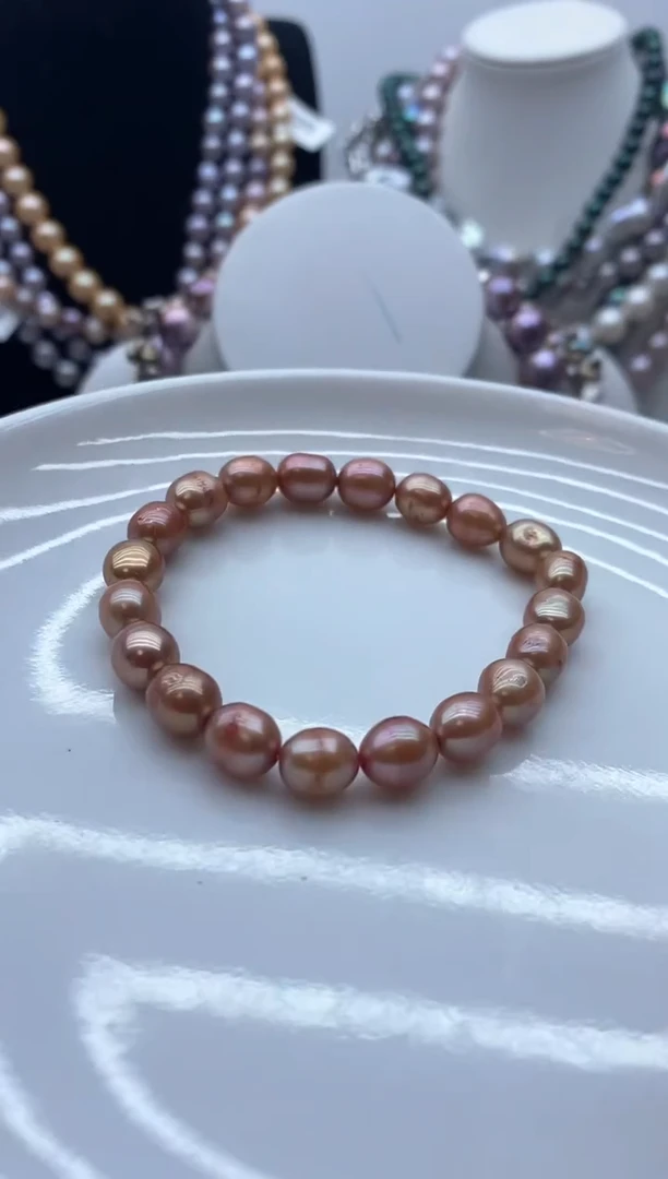 【闪购商品】淡水珍珠颈饰钛钢9