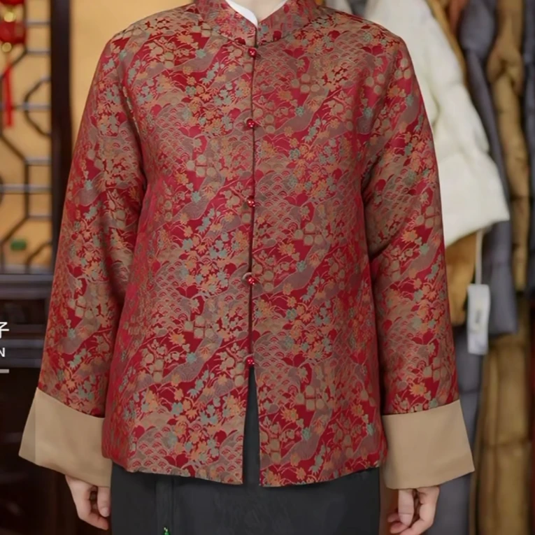 陈 新中式国风老宋锦外套 088