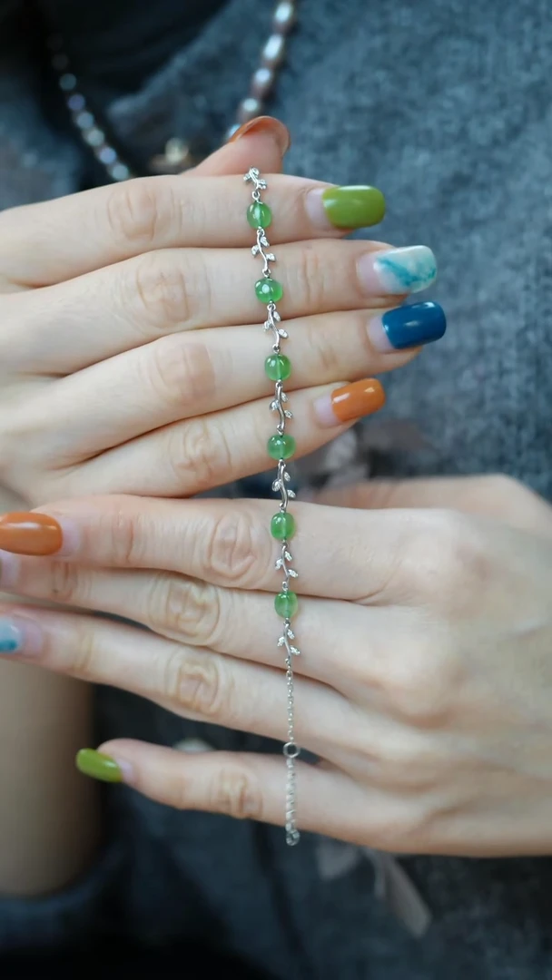 18K金镶嵌手链翡翠38-手链/姿/1