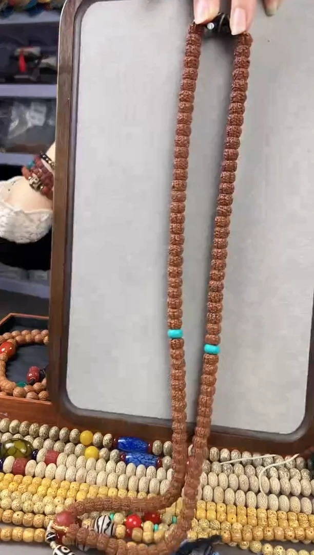 手串金刚菩提龙切凹底梅花108