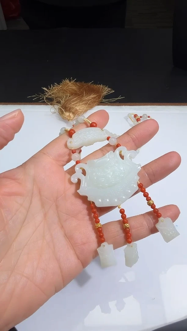 和田玉未镶嵌颈饰T0618-693-1000