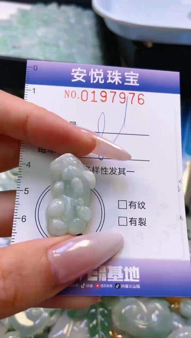 翡翠挂件未镶嵌闪购0197976